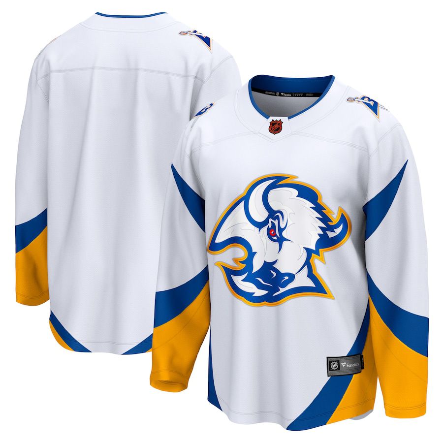 Men Buffalo Sabres Blank Fanatics Branded White Special Edition Breakaway 2022 NHL Jersey->customized nhl jersey->Custom Jersey
